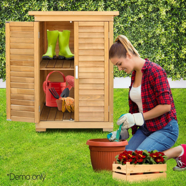Outdoor Wooden Storage Cabinet Image 9