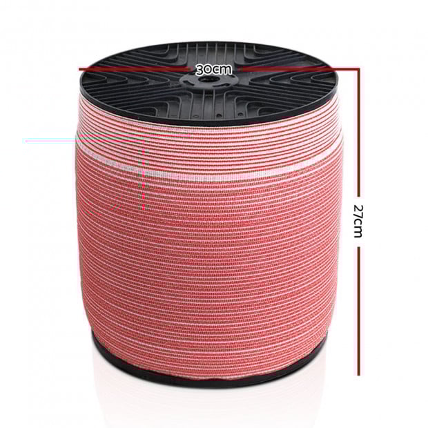 1200M Electric Fence Wire Tape Poly Stainless Steel Fencing Kit Image 2