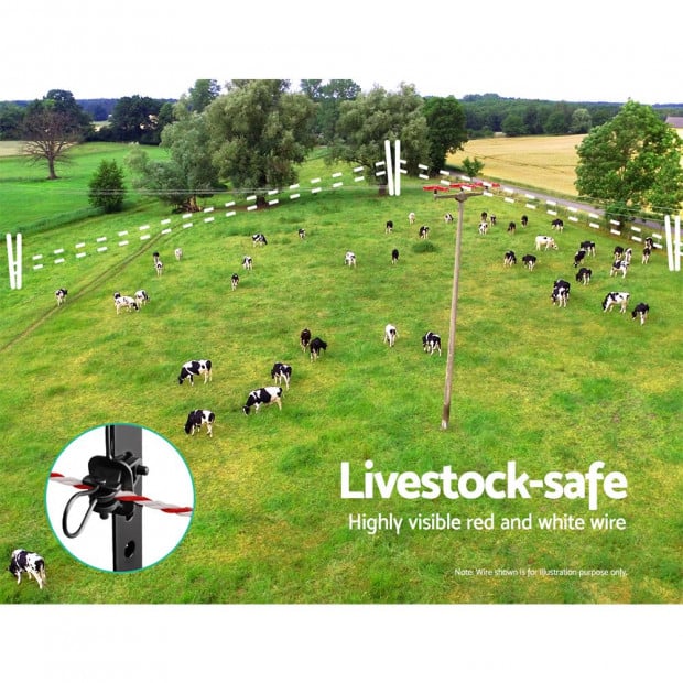 2000M Polywire Roll Electric Fence Energiser Stainless Steel Poly Wire Image 4
