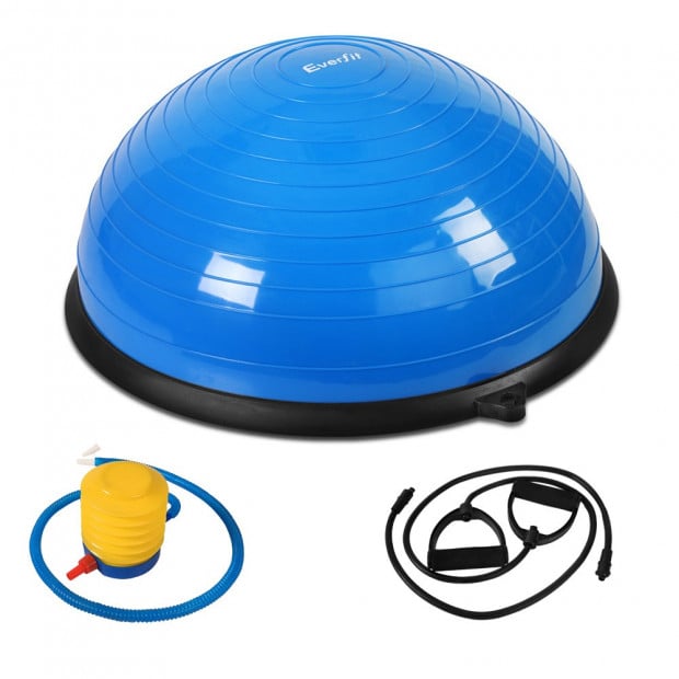 Balance Ball Trainer Fitness Yoga Gym Exercise Core Pilates Half Blue