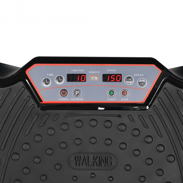 1000W Vibrating Plate with Roller Wheels - Black Image 5