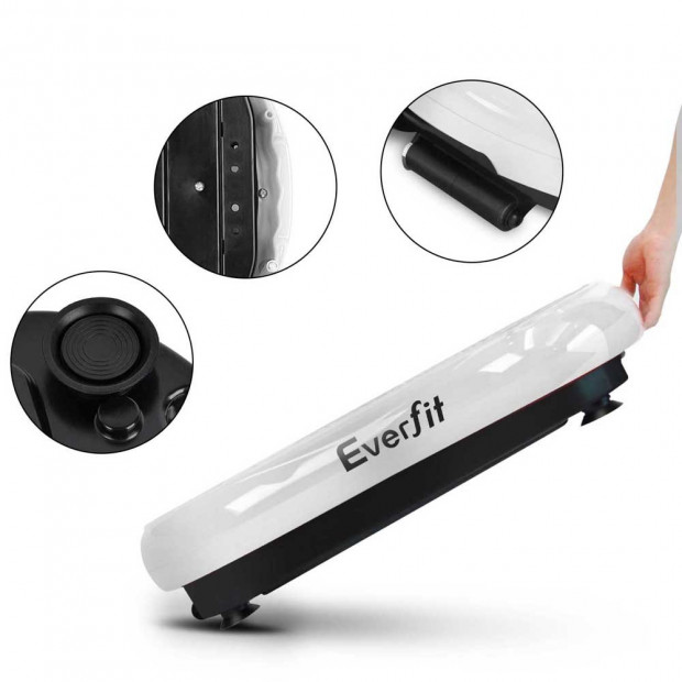 1000W Vibrating Plate with Roller Wheels - White Image 7