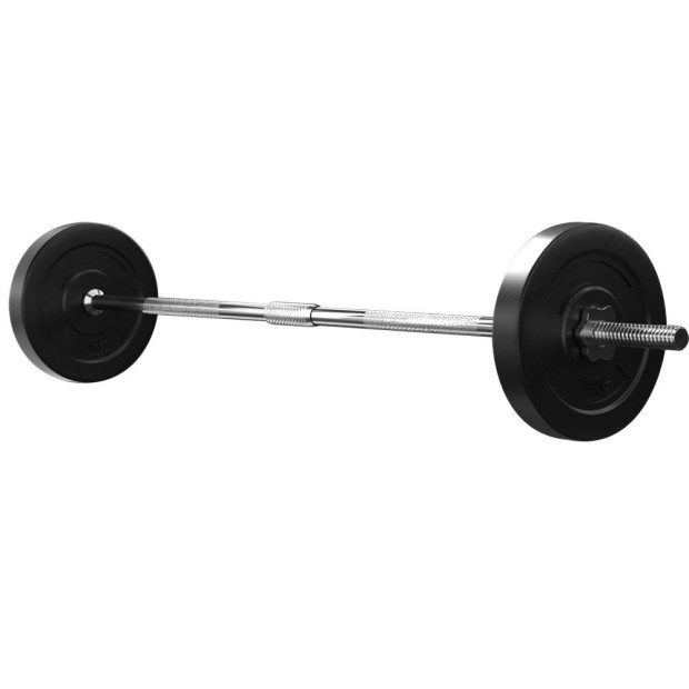 18KG Barbell Weight Set Plates Fitness Exercise Home Gym 168cm Image 4