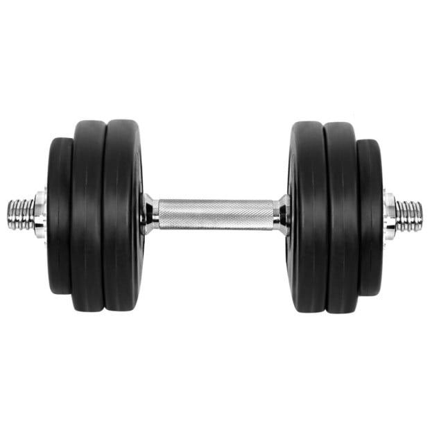 30kg Dumbbells Weight Plates Home Gym Fitness Exercise Image 3