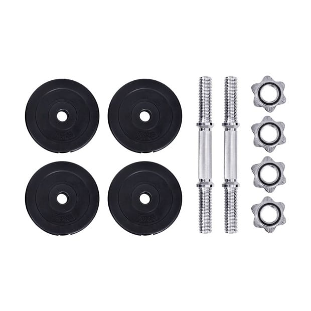 15KG Dumbbells Weight Training Plates Home Gym Fitness Exercise Image 4