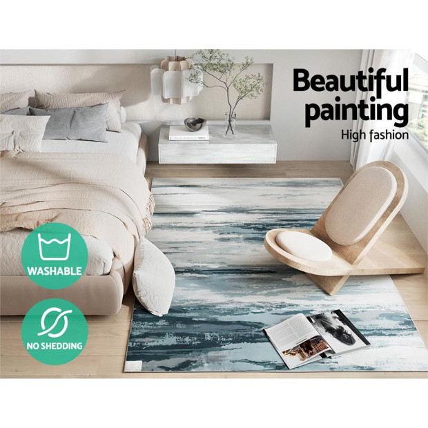 Poca Floor Rug 160 X 230 Cm Carpet Mordern Short Pile Washable Image 4