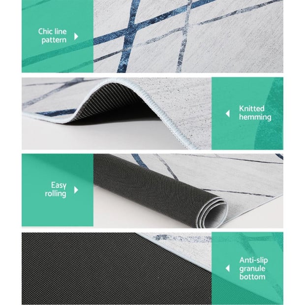 Jaca Floor Rug Area Carpet 160 X 230 Cm Mordern Short Pile Washable Image 5