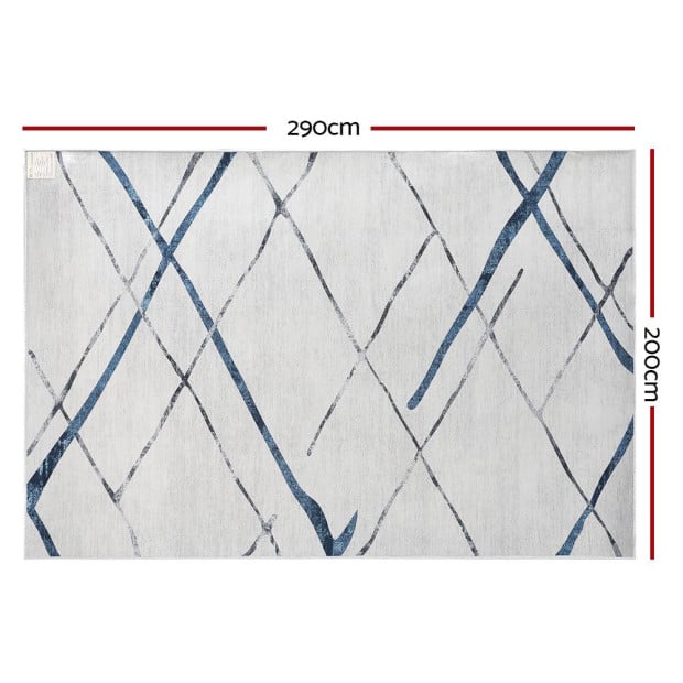 Jaca Floor Rug Area Carpet 200 X 290 Cm Mordern Short Pile Washable Image 2