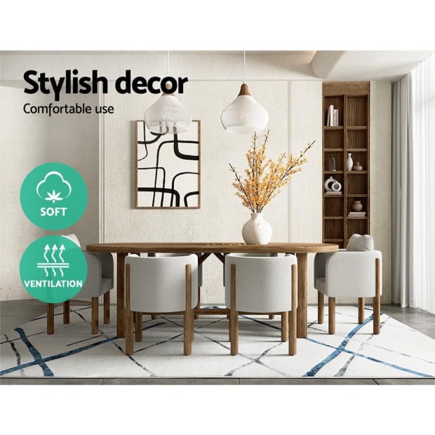 Jaca Floor Rug Area Carpet 200 X 290 Cm Mordern Short Pile Washable Image 5