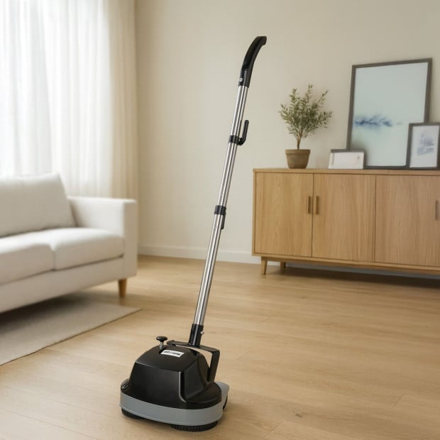 Hauskeeper GEN2 5 in 1 Electric 240V Floor Polisher w/ 6M Power Cable Timber Hard Waxer Buffer Cleaner Black Image 9