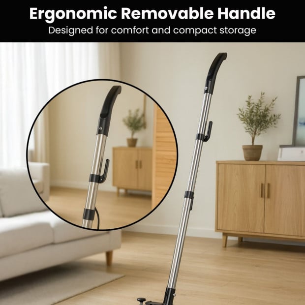 Hauskeeper GEN2 5 in 1 Electric 240V Floor Polisher w/ 6M Power Cable Timber Hard Waxer Buffer Cleaner Black Image 2