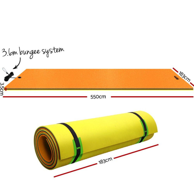 Floating Mat Water Slide Park Stand Up Paddle Pool Sea 550cm