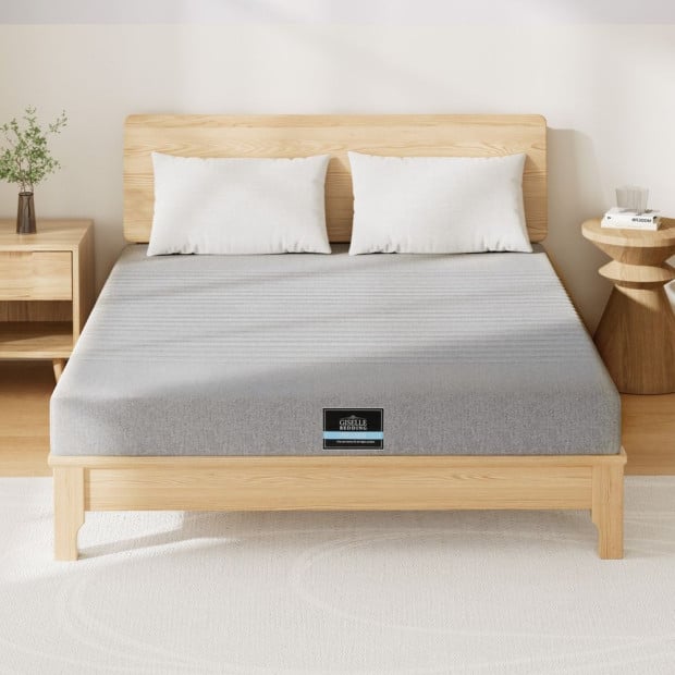 Bedding Cool Gel Memory Foam Mattress Charcoal 7-zone Washable Bamboo Cover 15cm Queen Image 7