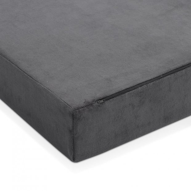Bedding Folding Foam Portable Mattress Grey Image 5