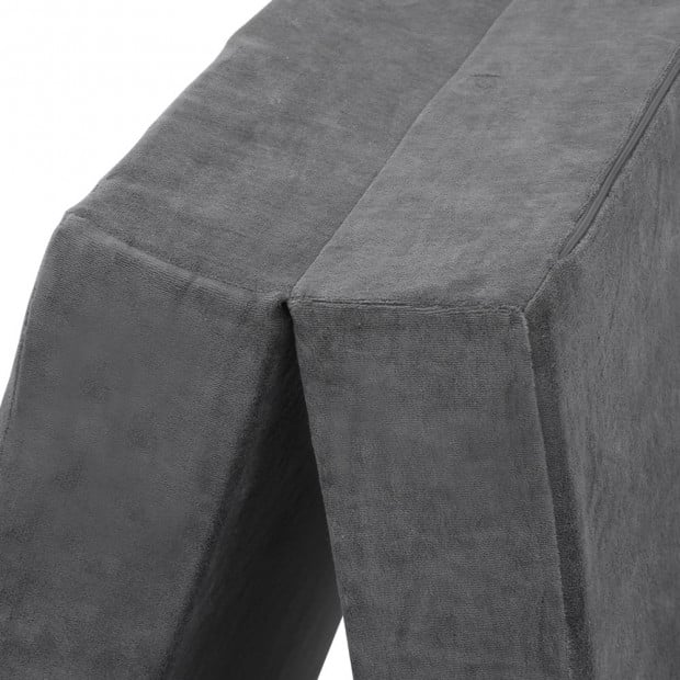 Bedding Folding Foam Portable Mattress Grey Image 7