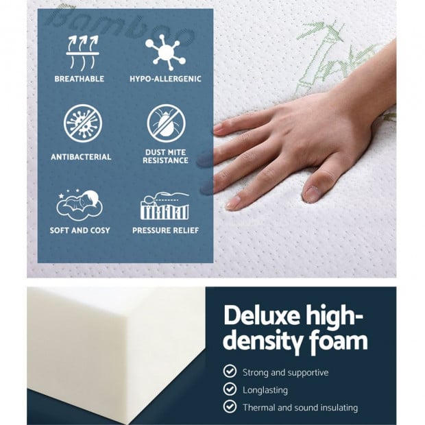 Bedding Portable Mattress Folding Foldable Foam Quad Fold 180cm Image 4