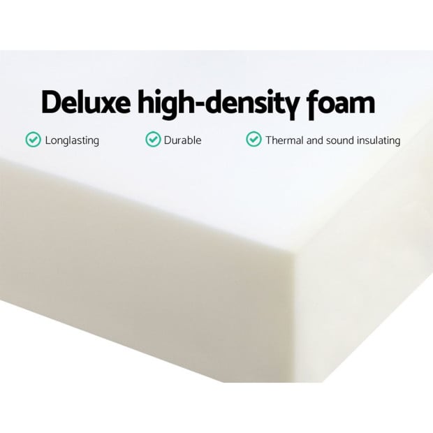 Bedding Foldable Mattress 4-fold Folding Bed Mat Camping Single Green Image 4