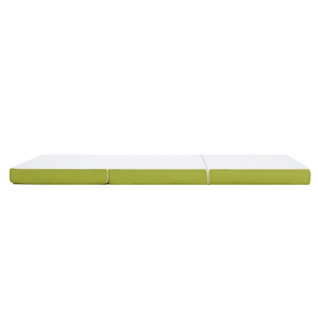 Bedding Foldable Mattress Folding Bed Mat Camping Trifold Single Green Image 3