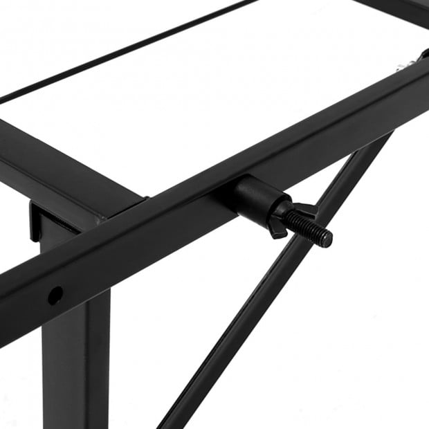 Foldable Double Metal Bed Frame Smart - Black Image 3