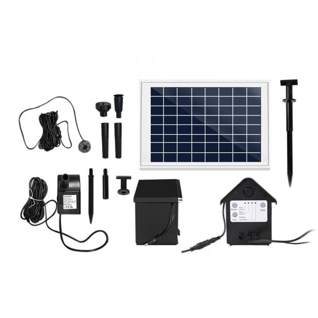 Solar Powered Water Pump for Ponds 60W with Battery Backup Image 7
