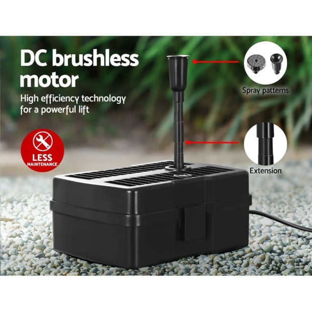 Solar Pond Pump With Eco Filter Box Water Fountain Kit 4.6ft Image 7