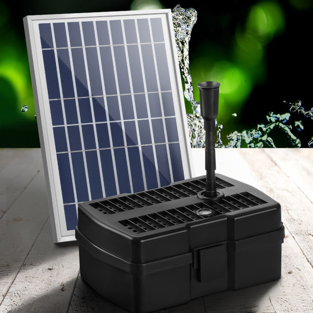 Solar Pond Pump With Eco Filter Box Water Fountain Kit 5ft Image 8