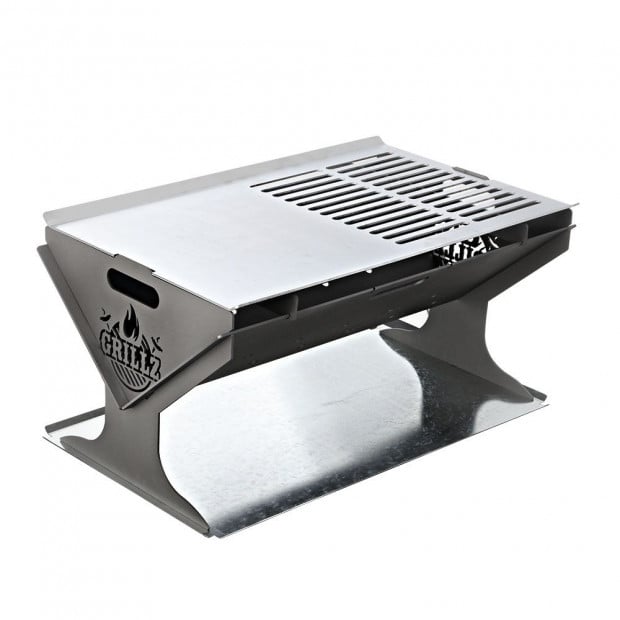 Fire Pit BBQ Outdoor Camping Portable Patio Heater Folding Steel