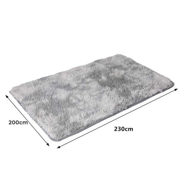 Floor Rug Shaggy Rugs Soft Large Carpet Area Tie-dyed Mystic 200x230cm Image 3