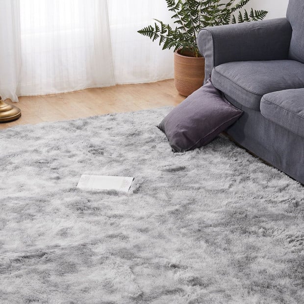 Floor Rug Shaggy Rugs Soft Large Carpet Area Tie-dyed Mystic 200x230cm Image 8