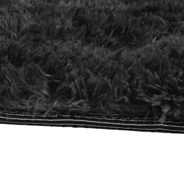 Floor Rug Shaggy Soft Large Carpet Area Tie-dyed 200x300cm Black Image 6