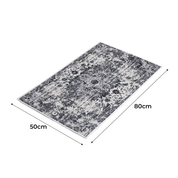 Floor Mat Rugs Shaggy Rug Area Carpet Bedroom Living Room 50x80cm Image 3