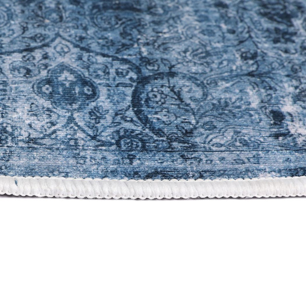 Floor Mat Shaggy Rug Large Area Carpet Bedroom 50x80cm Blue Image 6