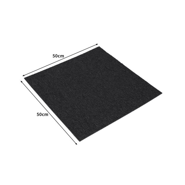 Carpet Tiles 5m2 Office Premium Floor Rug Carpet Black Image 2