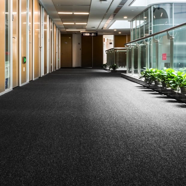 Carpet Tiles 5m2 Office Premium Floor Rug Carpet Black Image 6