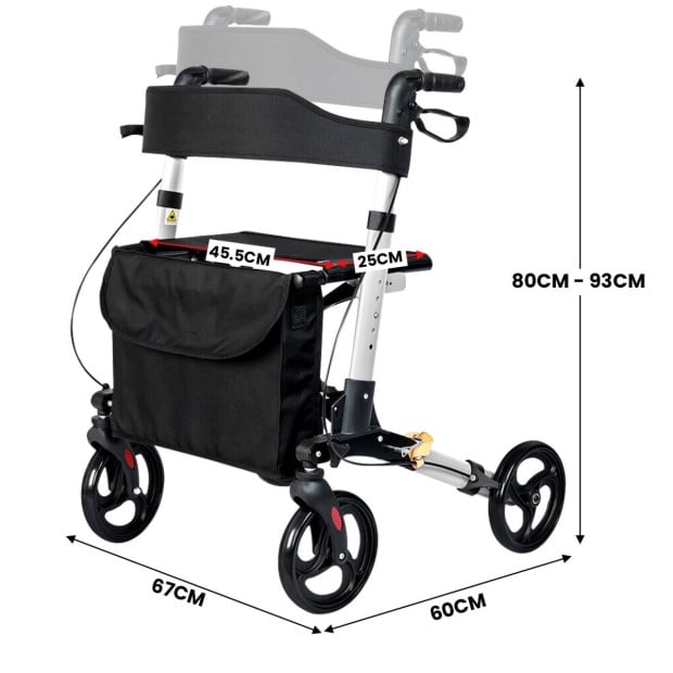 Orthonica Folding Rollator Walker Image 3