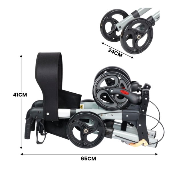 Orthonica Folding Rollator Walker Image 4
