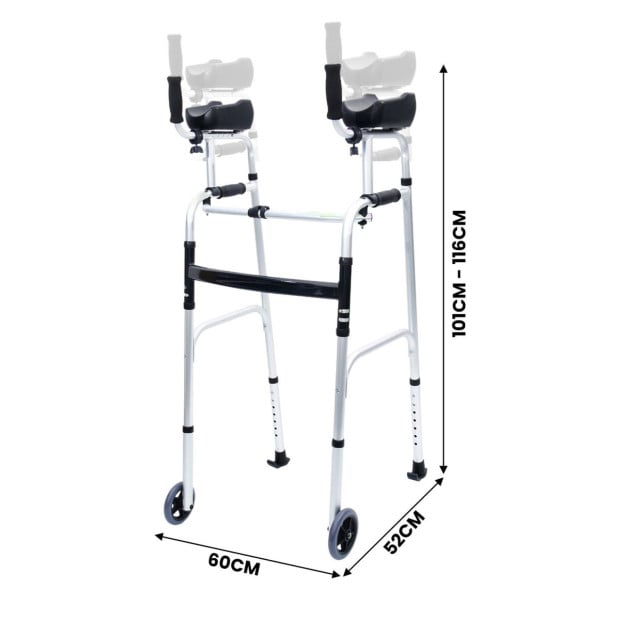 Orthonica Aluminium Forearm Walker Walking Mobility Aid Image 3