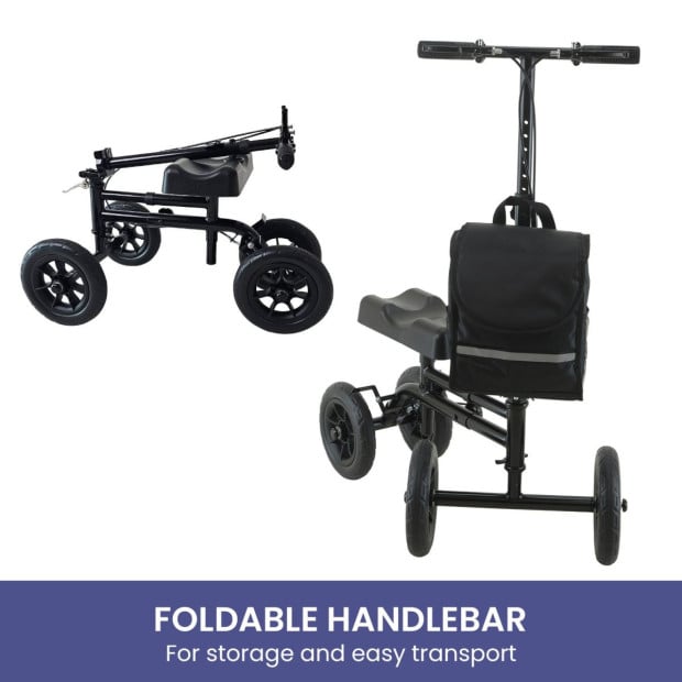 Orthonica Foldable Steel Mobility Knee Scooter Walker Image 5