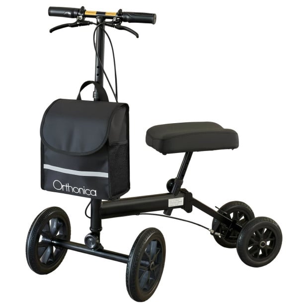 Orthonica Knee Walker with Adjustable Pad and Dual Brakes Image 2