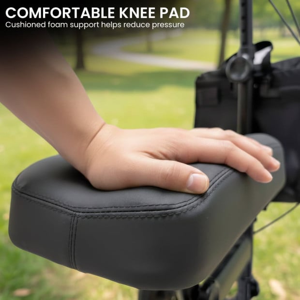Orthonica Knee Walker with Adjustable Pad and Dual Brakes Image 9