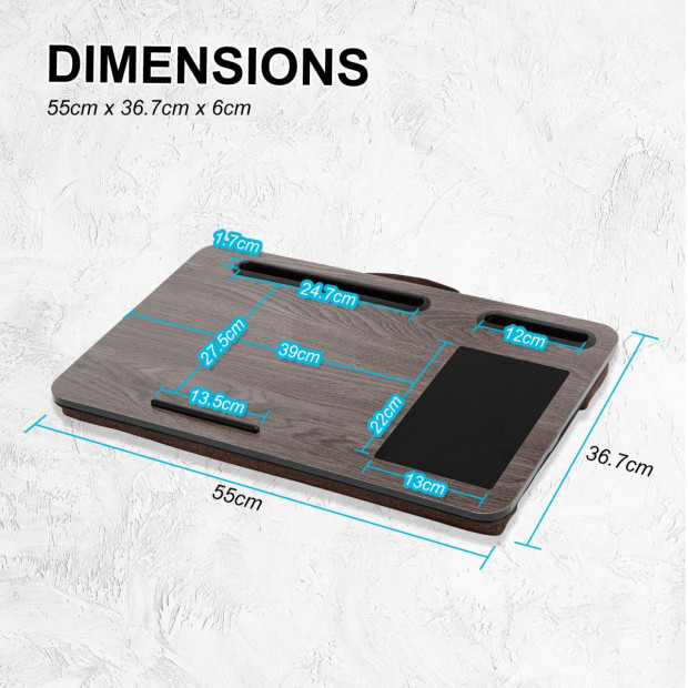 Lap Desk Mousepad - Iron Grey Oak Image 11