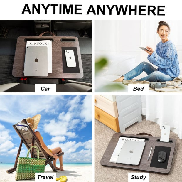 Lap Desk Mousepad - Iron Grey Oak Image 6
