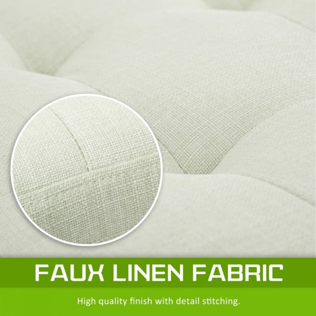 Storage Ottoman Fabric - LIGHT GREEN Image 6