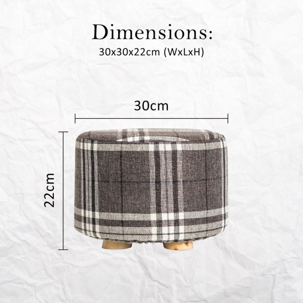 2X Round Foot Stool - LATTICE Image 8