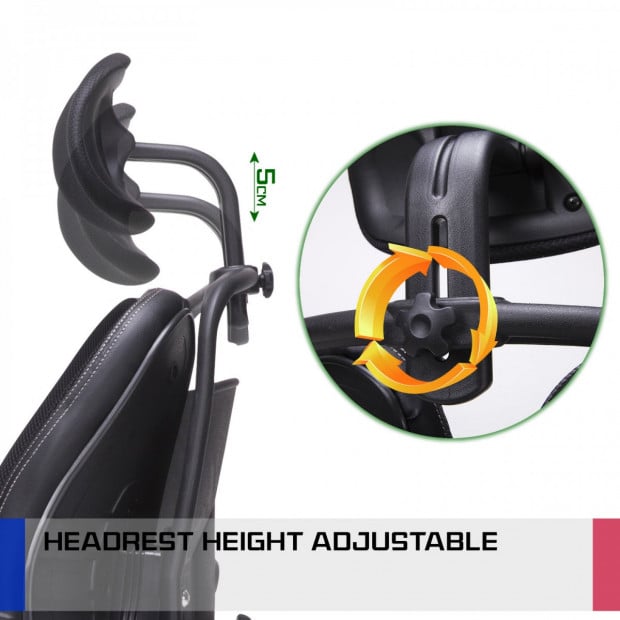 Korean Office Chair SUPERB - BLACK Image 4