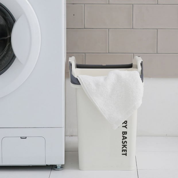 2X Multipurpose Laundry Basket - IVORY Image 4
