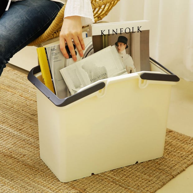 2X Multipurpose Laundry Basket - IVORY Image 6