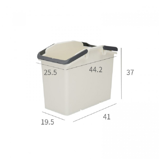 2X Multipurpose Laundry Basket - IVORY Image 7