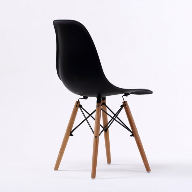 Replica Eames DSW Dining Chair - BLACK X2 Image 6