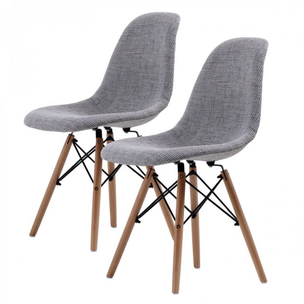 Replica Eames DSW Dining Chair - GREY X2